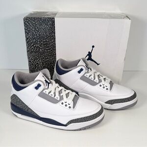 Air Jordan 3 Retro 'Midnight Navy' Men's Shoes Size 9.5 Navi
Blue CT8532-140